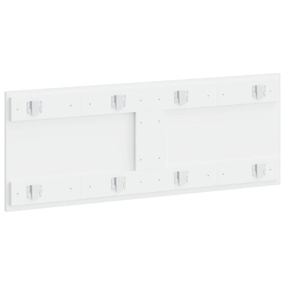 vidaXL Wall-Mounted Headboard ZWOLLE White Engineered Wood 5