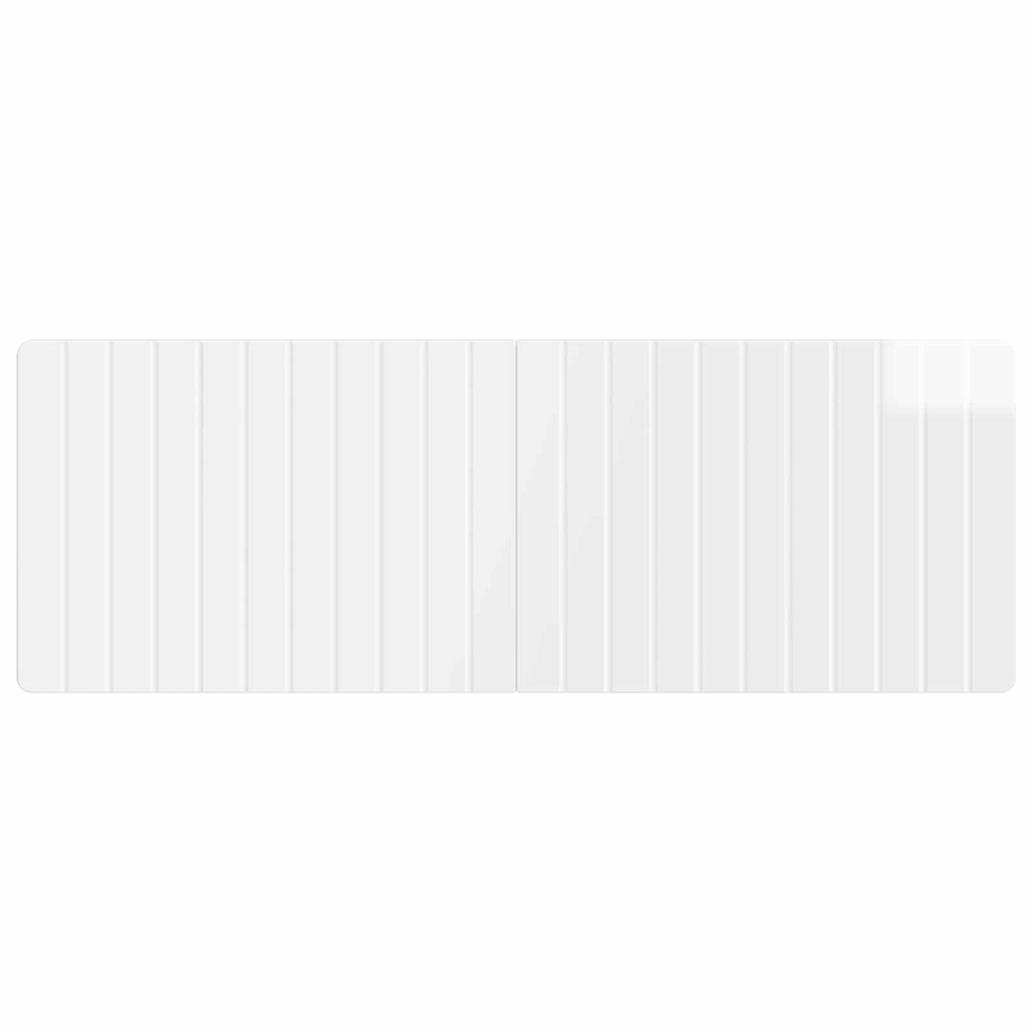 vidaXL Wall-Mounted Headboard ZWOLLE High Gloss White Engineered Wood 3