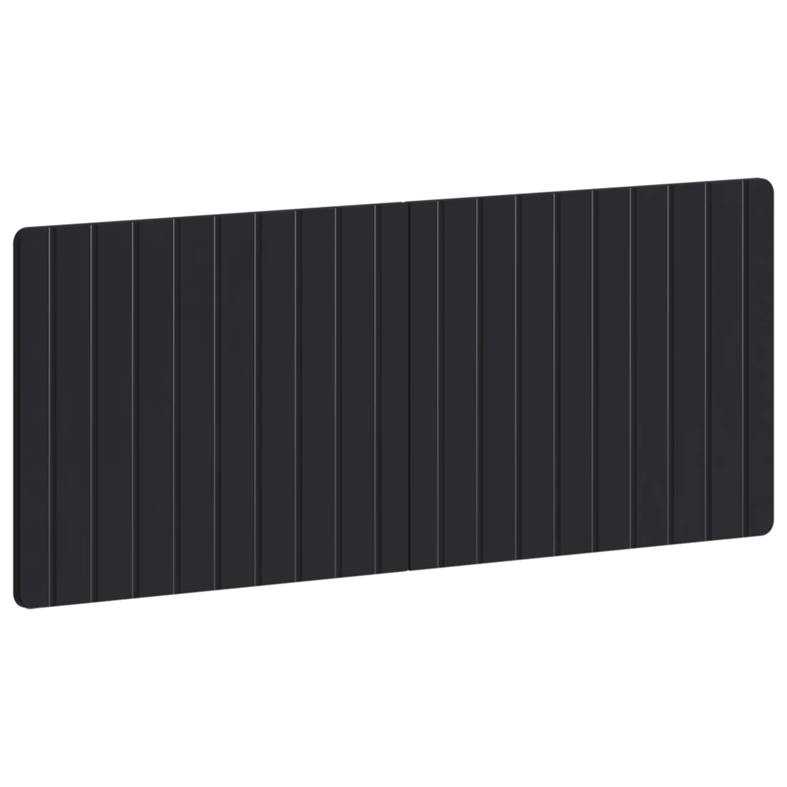 vidaXL Wall-Mounted Headboard ZWOLLE Black Engineered Wood 2