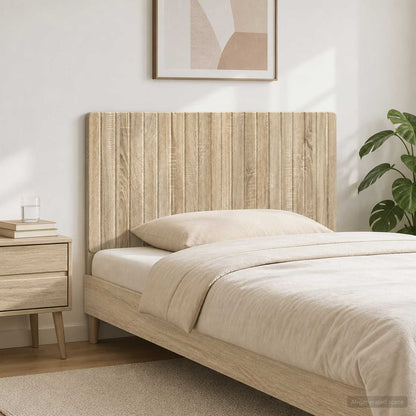 vidaXL Wall-Mounted Headboard ZWOLLE Sonoma Oak Engineered Wood 1