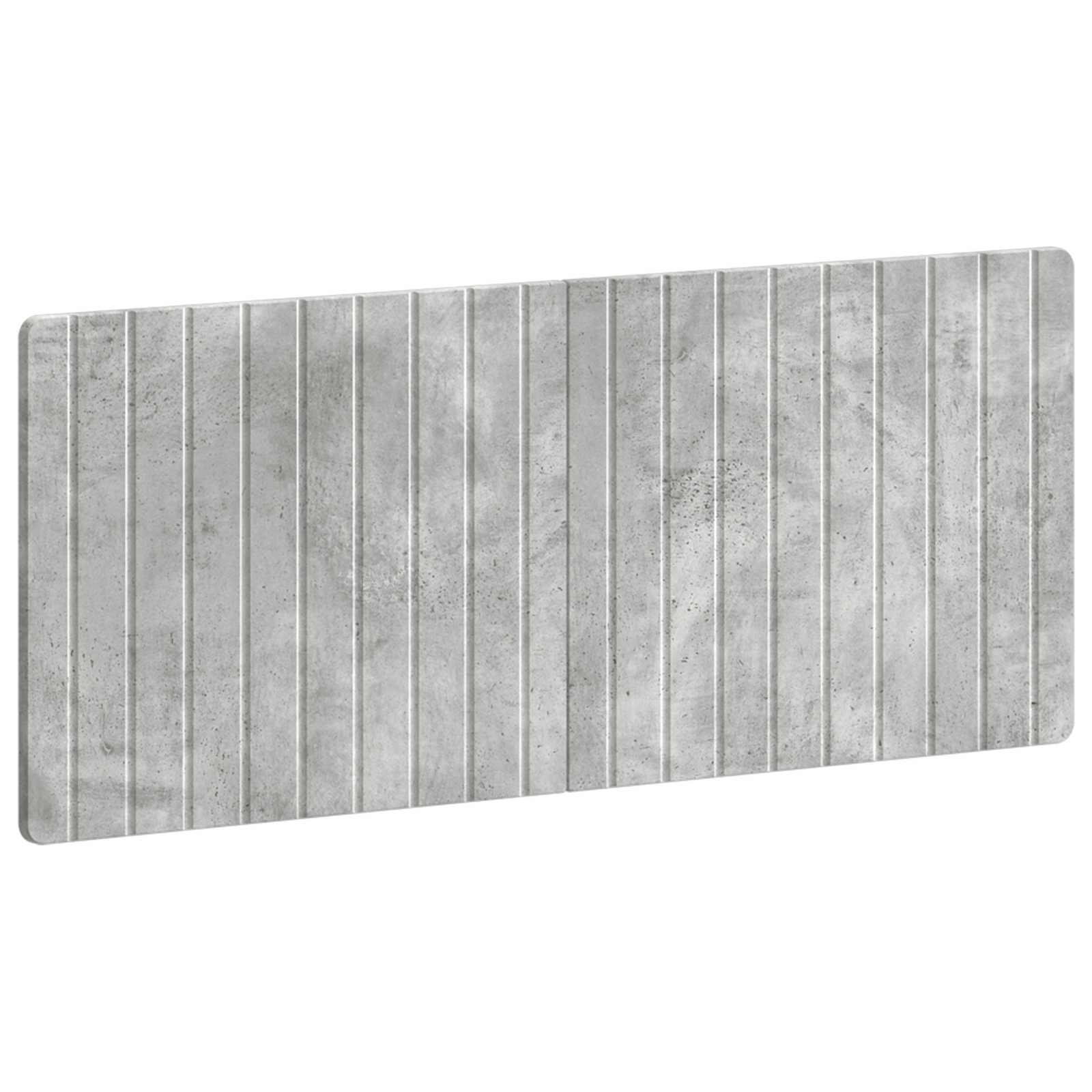 vidaXL Wall-Mounted Headboard ZWOLLE Concrete Grey Engineered Wood 2