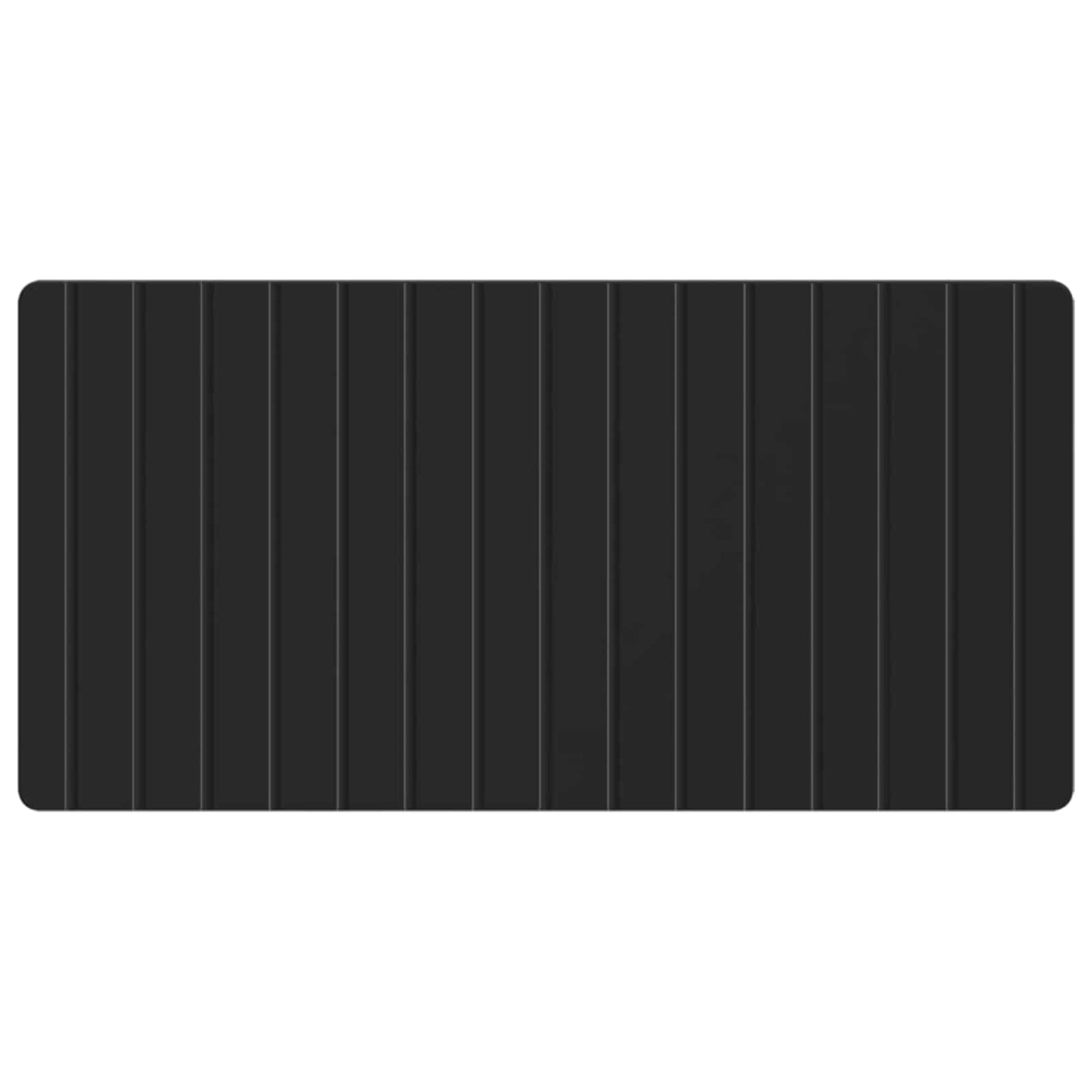 vidaXL Wall-Mounted Headboard ZWOLLE Black Engineered Wood 3