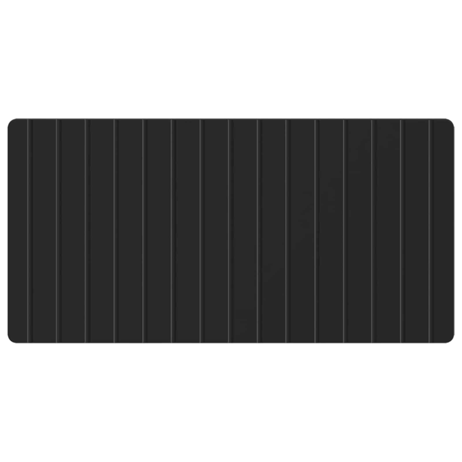 vidaXL Wall-Mounted Headboard ZWOLLE Black Engineered Wood 3