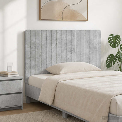 vidaXL Wall-Mounted Headboard ZWOLLE Concrete Grey Engineered Wood 1