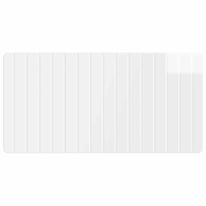 vidaXL Wall-Mounted Headboard ZWOLLE High Gloss White Engineered Wood 3
