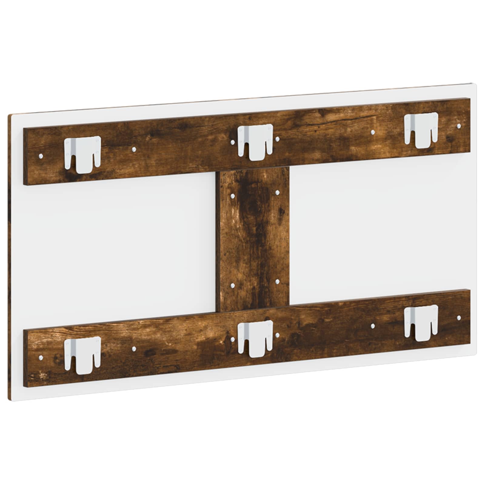 vidaXL Wall-Mounted Headboard ZWOLLE Smoked Oak Engineered Wood 5