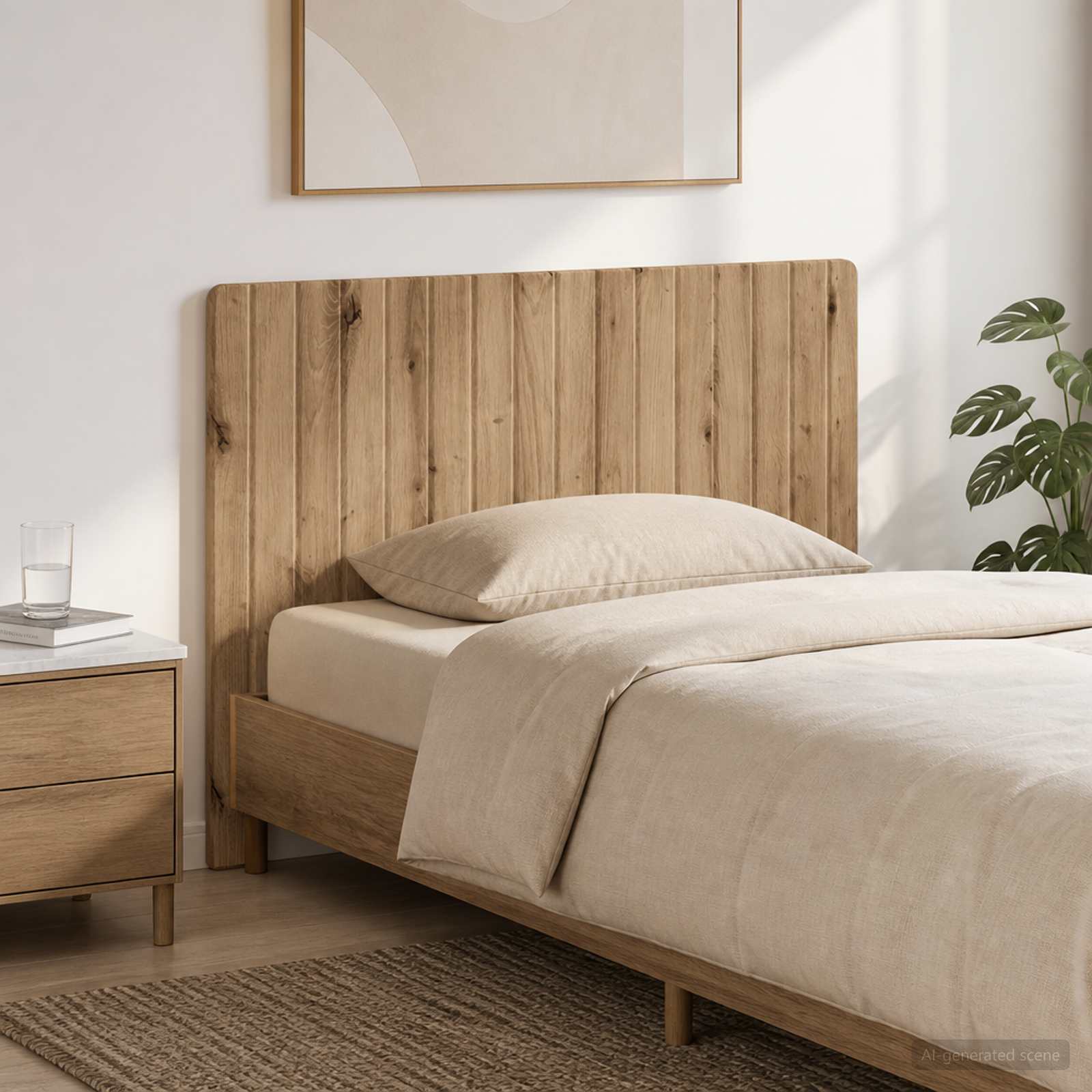 vidaXL Wall-Mounted Headboard ZWOLLE Artisan Oak Engineered Wood 1