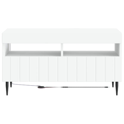 vidaXL LED TV Cabinet White Engineered Wood 6