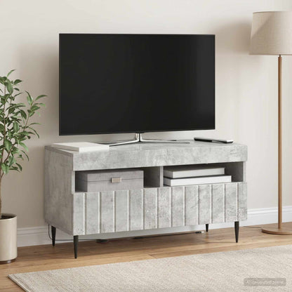 vidaXL LED TV Cabinet Concrete Grey Engineered Wood 1
