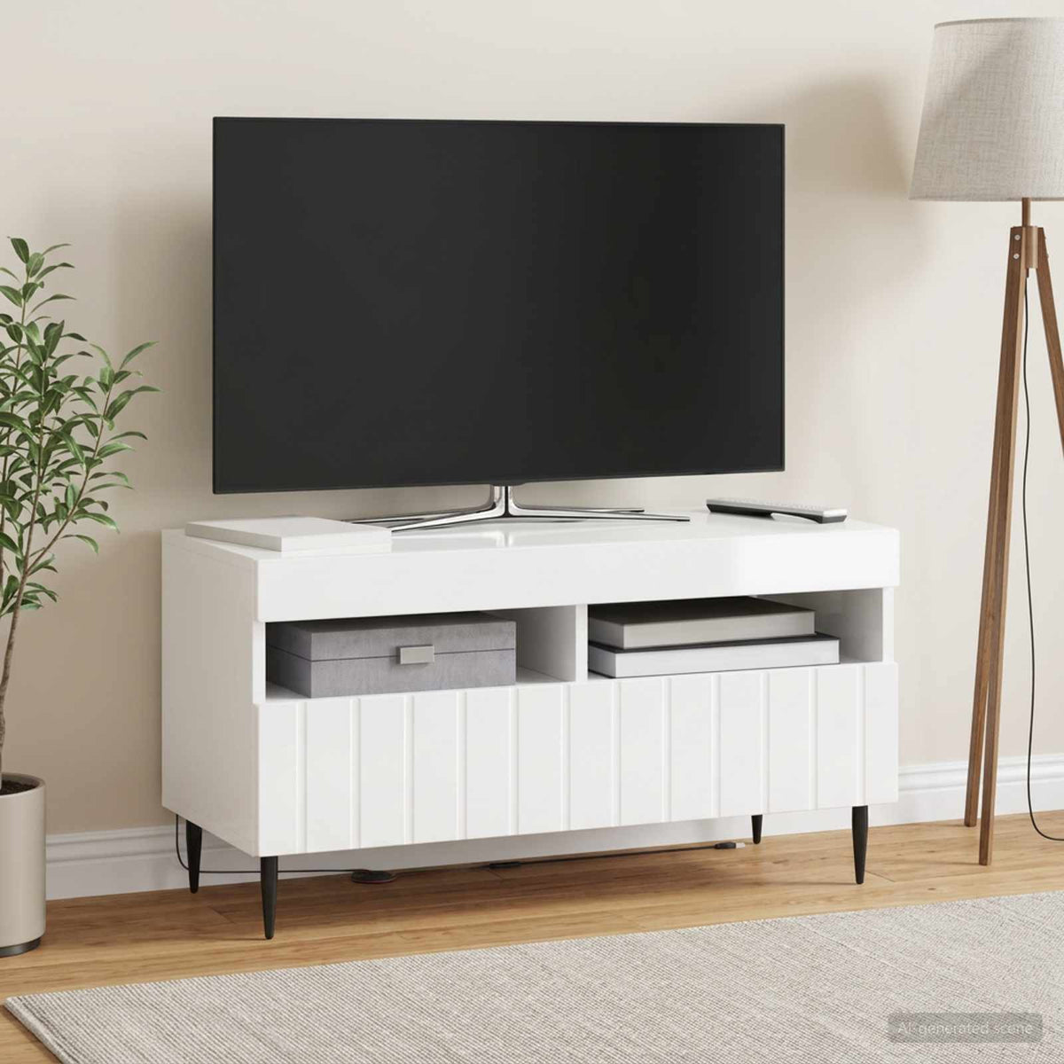 vidaXL LED TV Cabinet ZWOLLE 81 x 35 x 43 cm