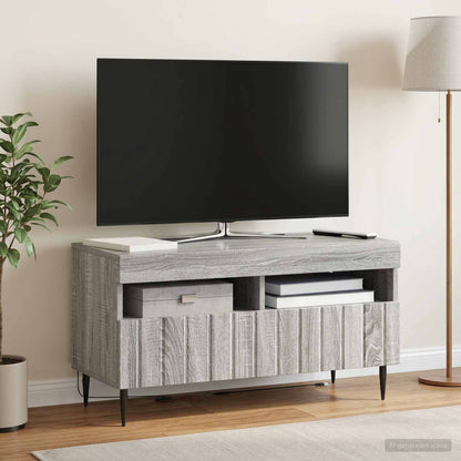 vidaXL LED TV Cabinet Grey Sonoma Engineered Wood 1