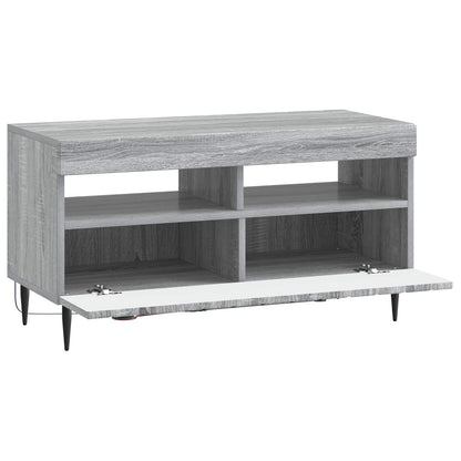 vidaXL LED TV Cabinet Grey Sonoma Engineered Wood 5