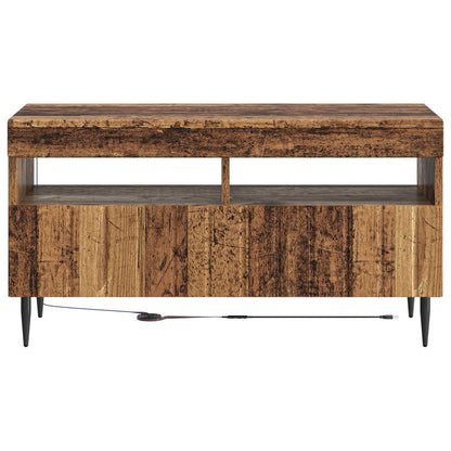 vidaXL LED TV Cabinet Old Wood Engineered Wood 6