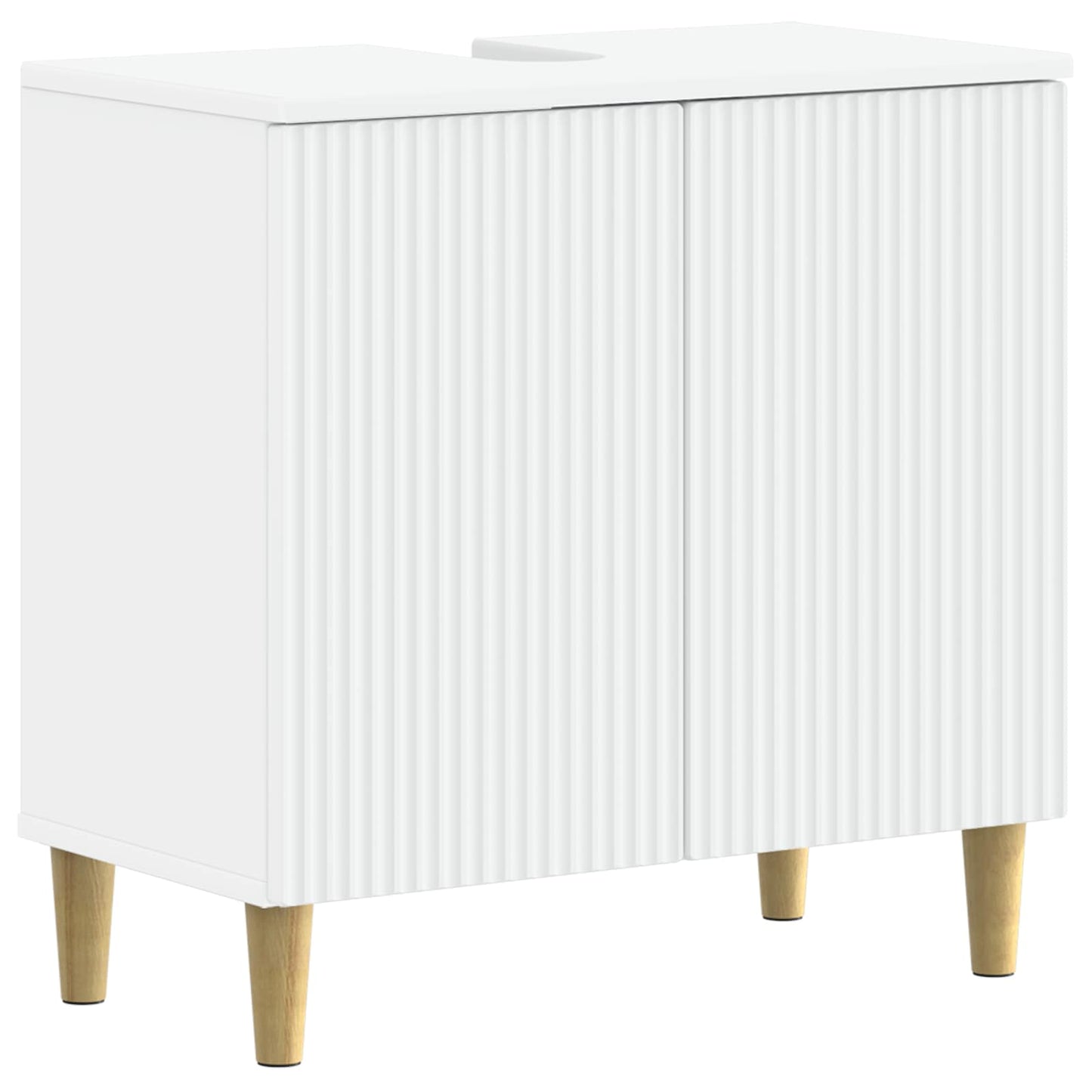 vidaXL Bathroom Sink Cabinet ARNHEM White 59.5 x 31.5x 59 cm 2