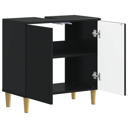 vidaXL Bathroom Sink Cabinet ARNHEM Black 59.5 x 31.5x 59 cm 3