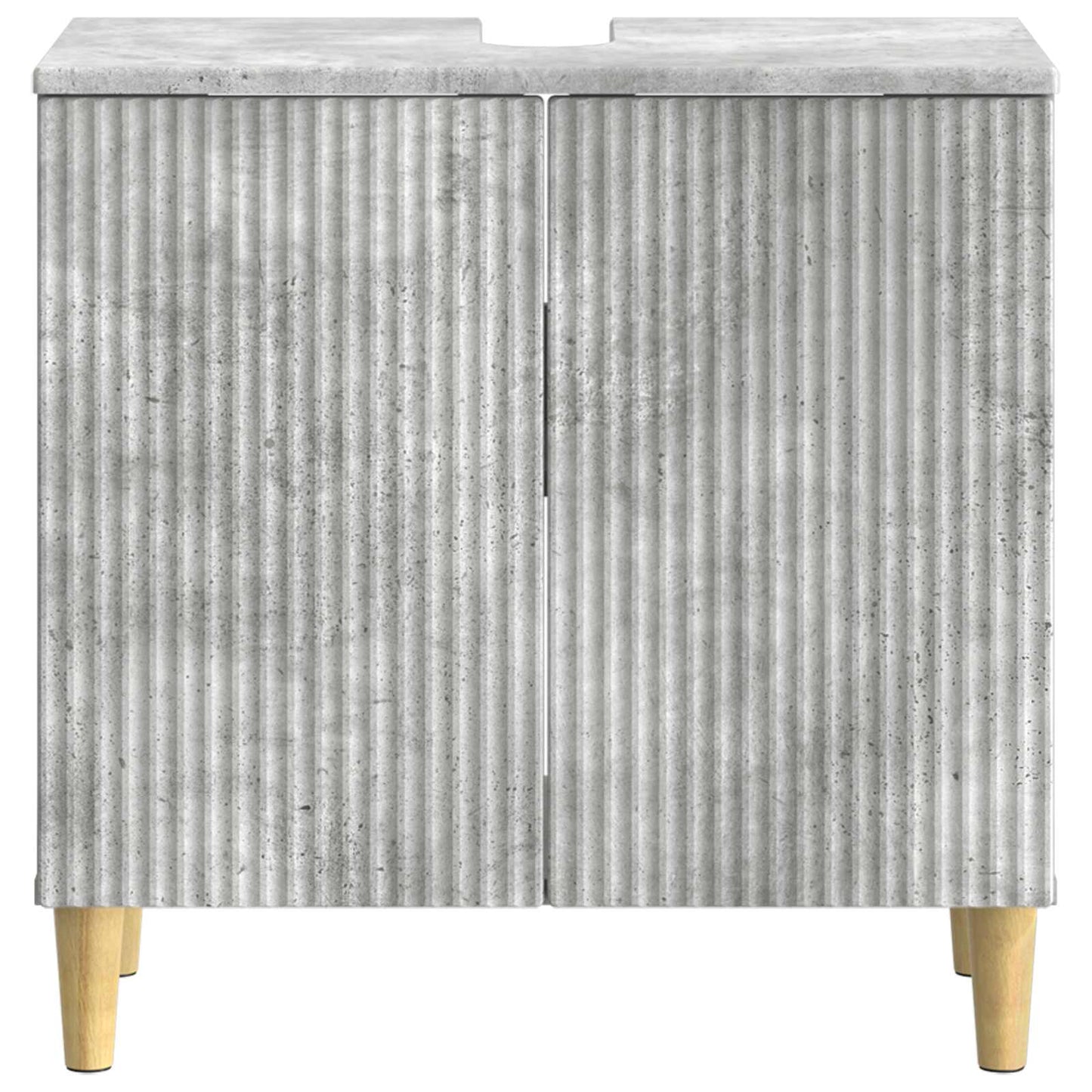 vidaXL Bathroom Sink Cabinet ARNHEM Concrete Grey 59.5 x 31.5x 59 cm 4