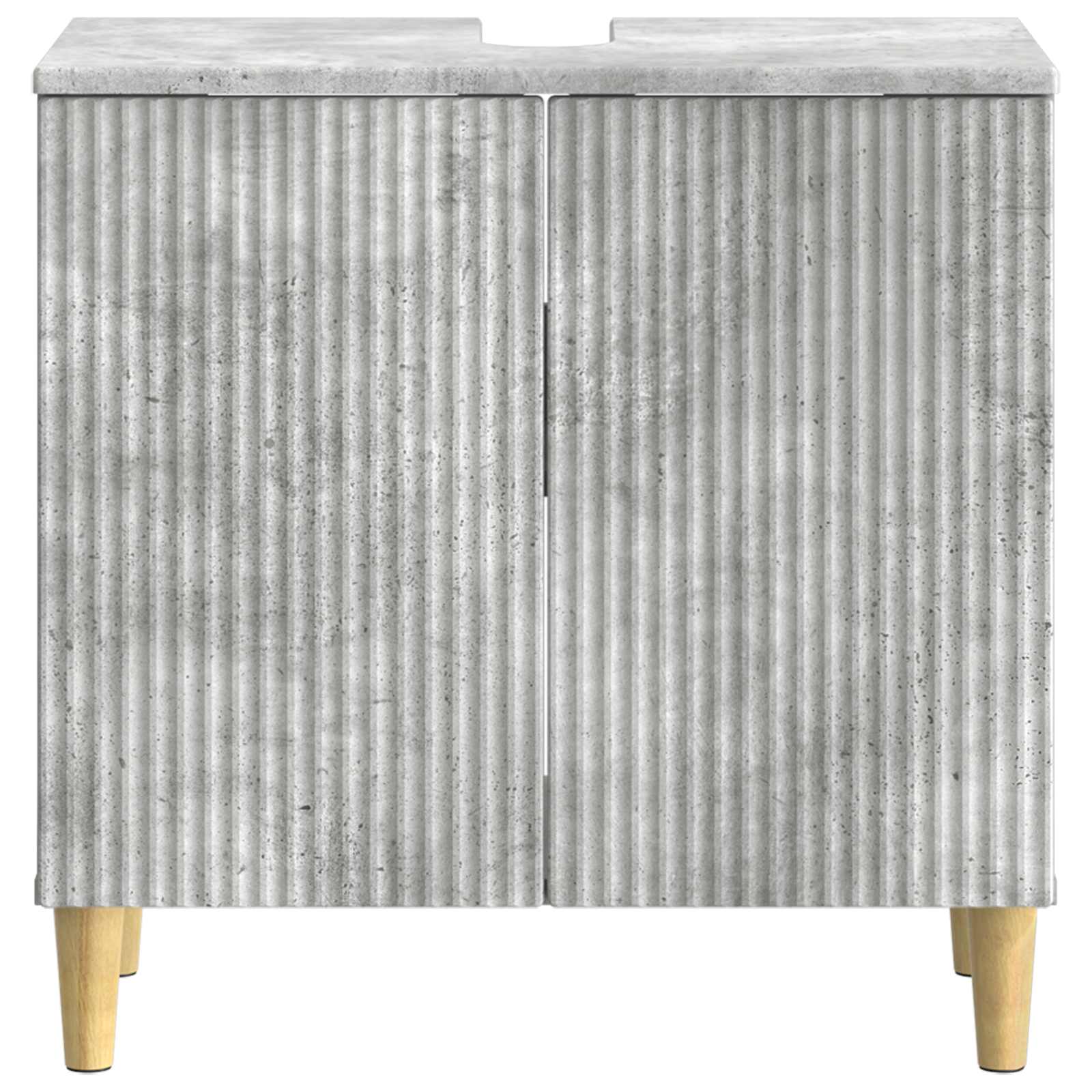 vidaXL Bathroom Sink Cabinet ARNHEM Concrete Grey 59.5 x 31.5x 59 cm 4