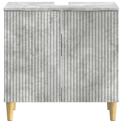 vidaXL Bathroom Sink Cabinet ARNHEM Concrete Grey 59.5 x 31.5x 59 cm 4