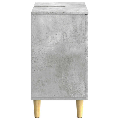 vidaXL Bathroom Sink Cabinet ARNHEM Concrete Grey 59.5 x 31.5x 59 cm 5