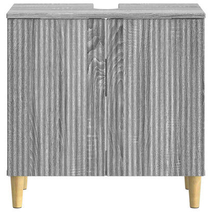 vidaXL Bathroom Sink Cabinet ARNHEM Grey Sonoma 59.5 x 31.5x 59 cm 4