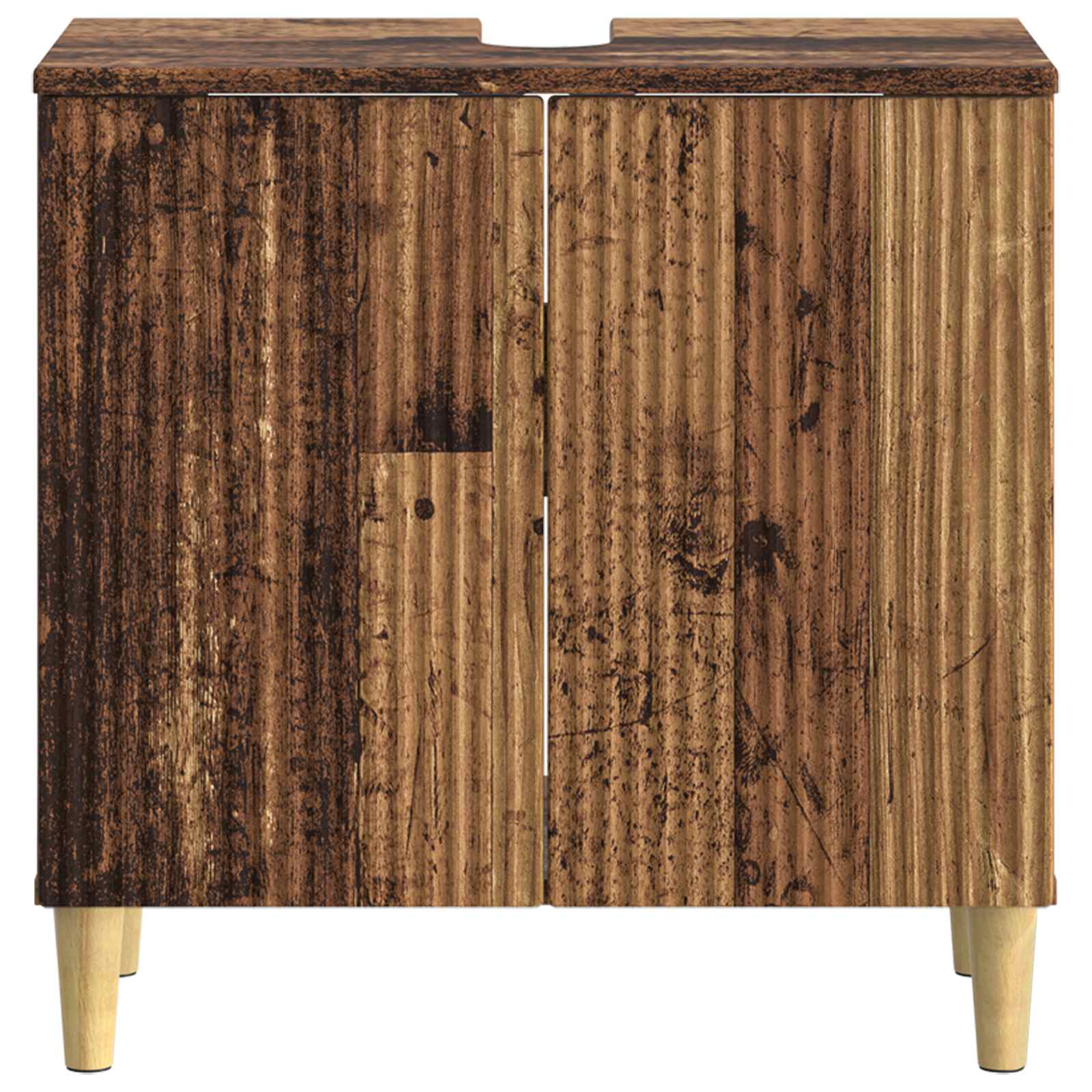 vidaXL Bathroom Sink Cabinet ARNHEM Old Wood 59.5 x 31.5x 59 cm 4