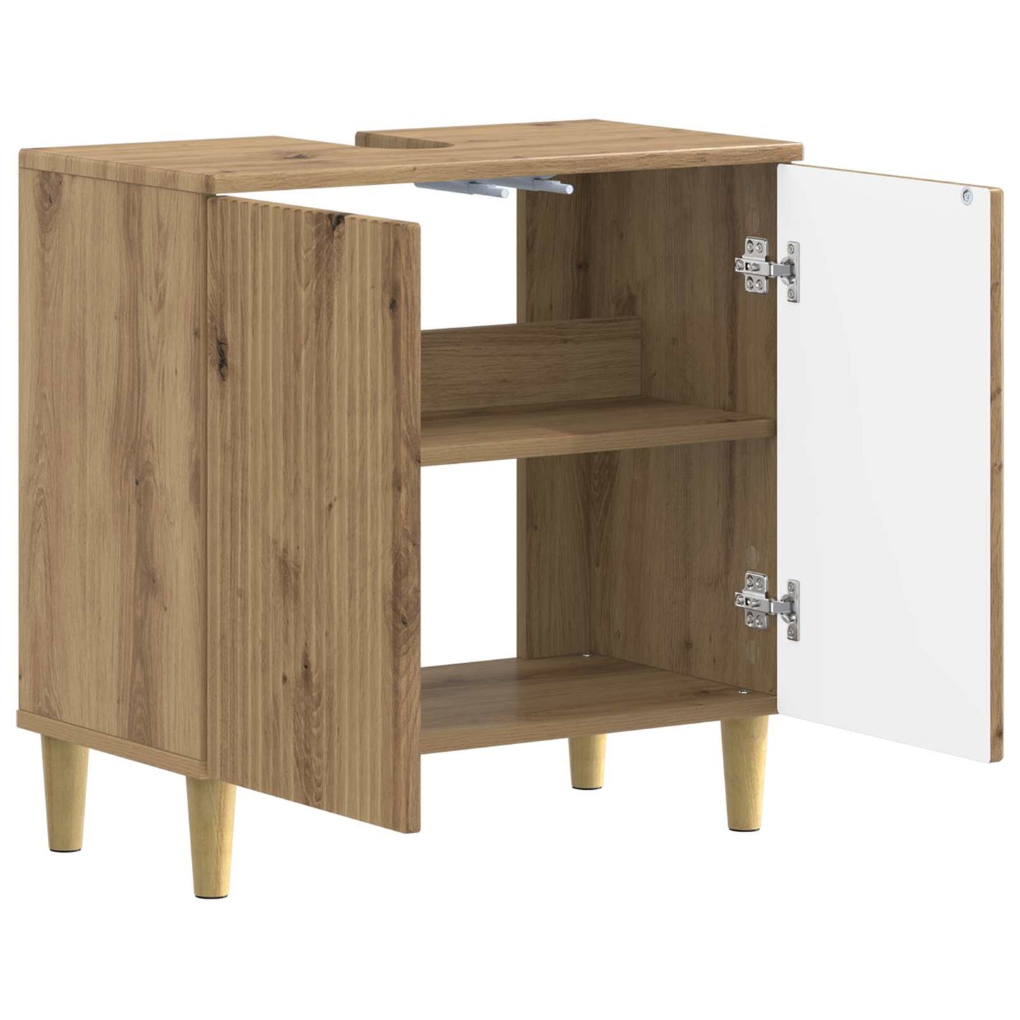 vidaXL Bathroom Sink Cabinet ARNHEM Artisan Oak 59.5 x 31.5x 59 cm 3