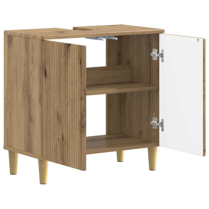 vidaXL Bathroom Sink Cabinet ARNHEM Artisan Oak 59.5 x 31.5x 59 cm 3