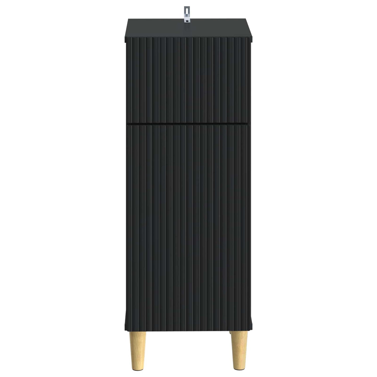 vidaXL Bathroom Storage Cainet ARNHEM Black 30 x 31 x 80 cm 4
