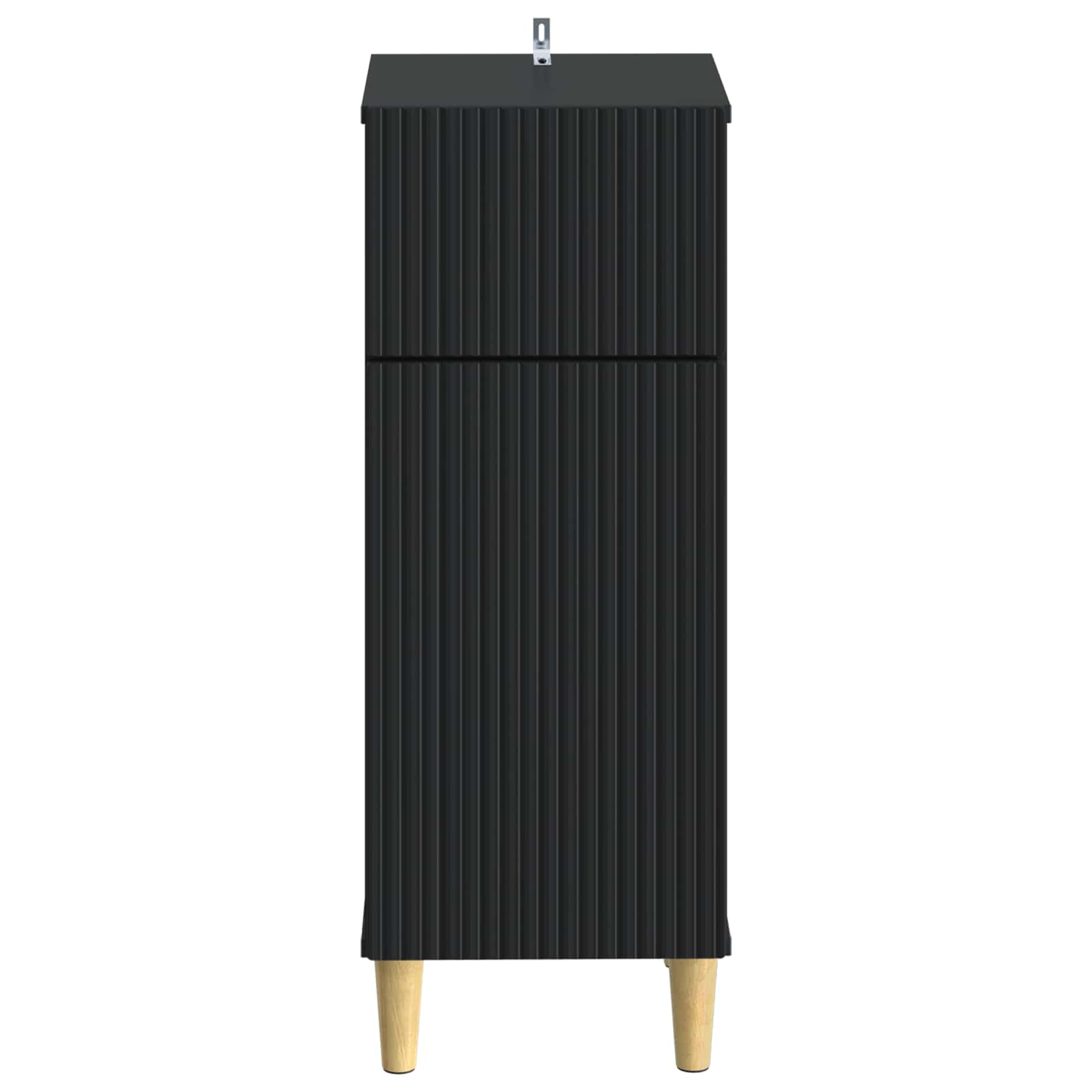 vidaXL Bathroom Storage Cainet ARNHEM Black 30 x 31 x 80 cm 4