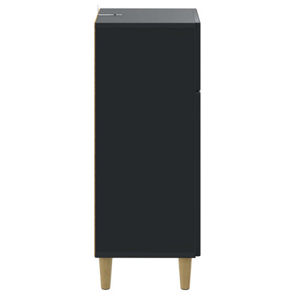 vidaXL Bathroom Storage Cainet ARNHEM Black 30 x 31 x 80 cm 5