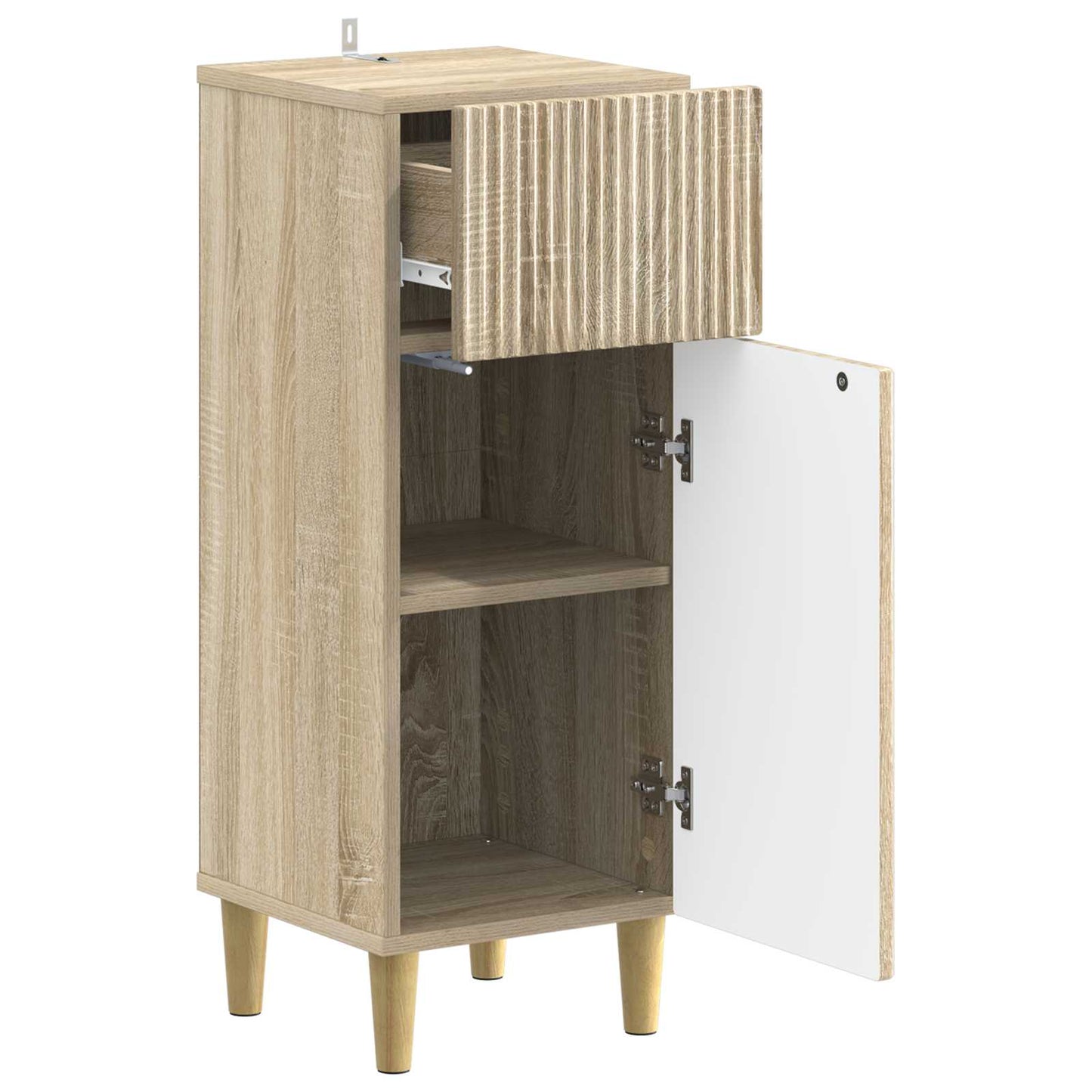 vidaXL Bathroom Storage Cainet ARNHEM Sonoma Oak 30 x 31 x 80 cm 3