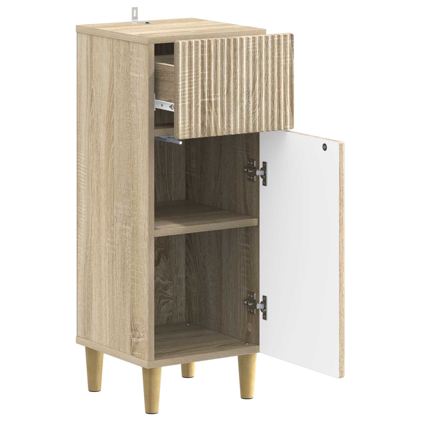 vidaXL Bathroom Storage Cainet ARNHEM Sonoma Oak 30 x 31 x 80 cm 3
