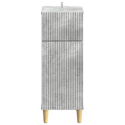 vidaXL Bathroom Storage Cainet ARNHEM Concrete Grey 30 x 31 x 80 cm 4