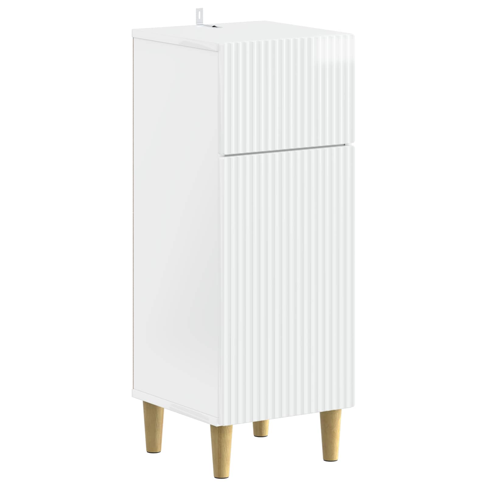 vidaXL Bathroom Storage Cainet ARNHEM High Gloss White 30 x 31 x 80 cm 2