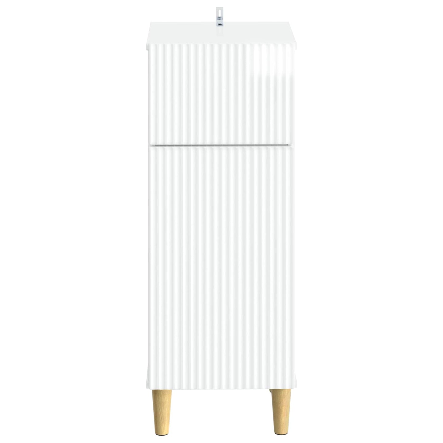 vidaXL Bathroom Storage Cainet ARNHEM High Gloss White 30 x 31 x 80 cm 4