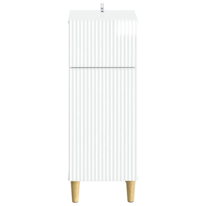 vidaXL Bathroom Storage Cainet ARNHEM High Gloss White 30 x 31 x 80 cm 4
