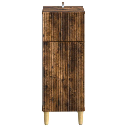 vidaXL Bathroom Storage Cainet ARNHEM Smoked Oak 30 x 31 x 80 cm 4