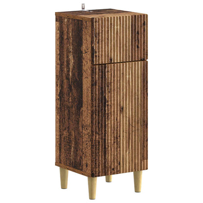 vidaXL Bathroom Storage Cainet ARNHEM Old Wood 30 x 31 x 80 cm 2