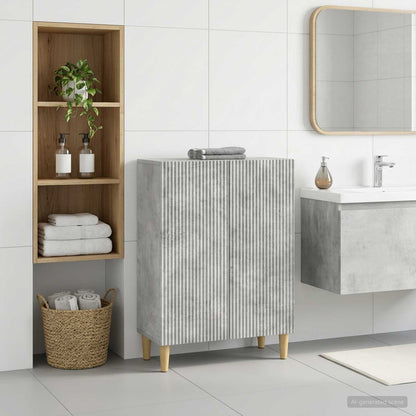 vidaXL Bathroom Storage Cainet ARNHEM Concrete Grey 59.5 x 31 x 80 cm 1