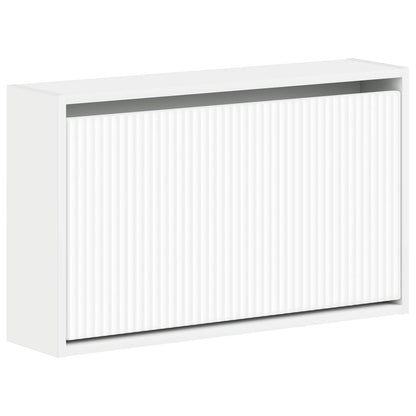 vidaXL Wall-Mounted Shoe Cabinet ARNHEM 71 x 17 x 43 cm White 2