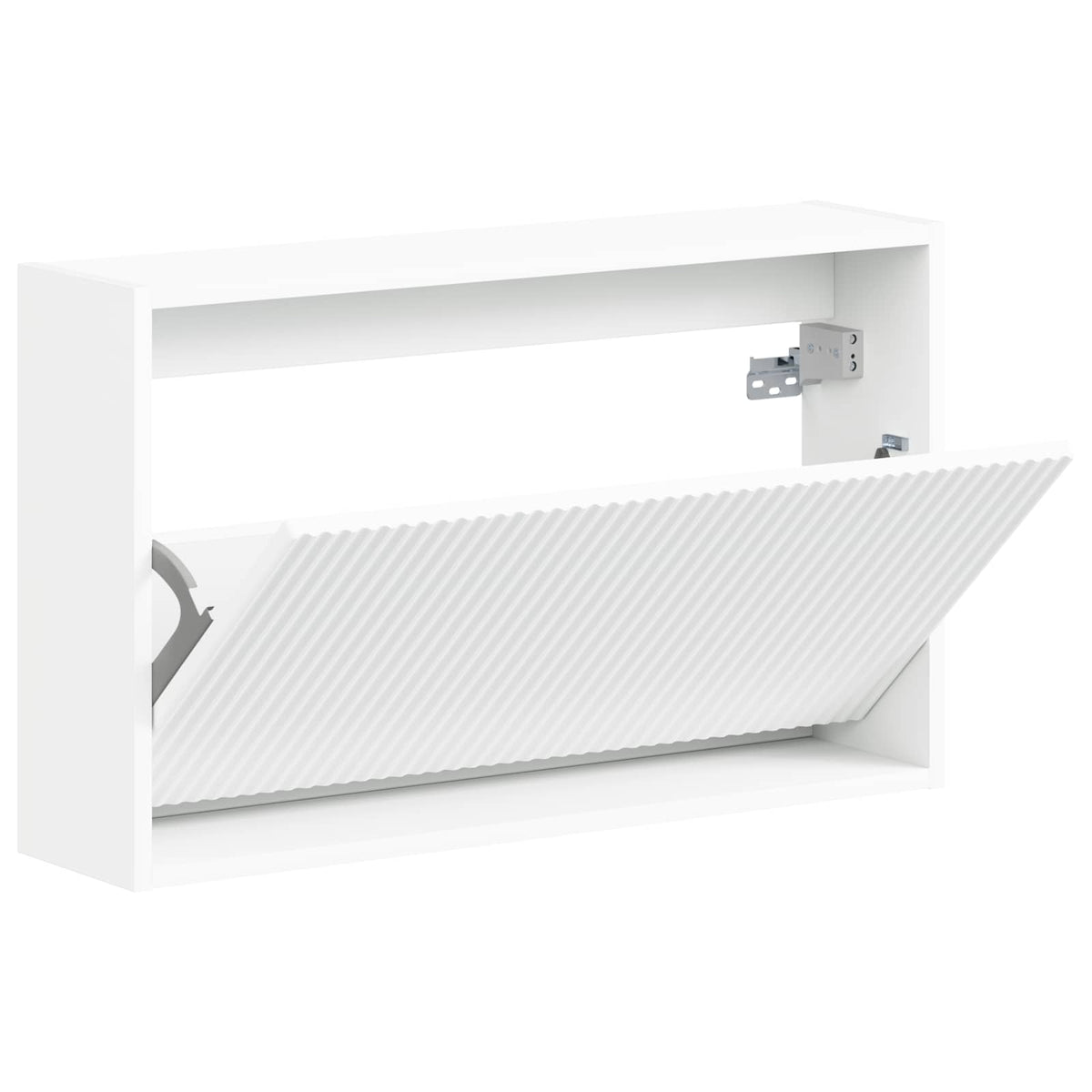 vidaXL Wall-Mounted Shoe Cabinet ARNHEM 71 x 17 x 43 cm White 3