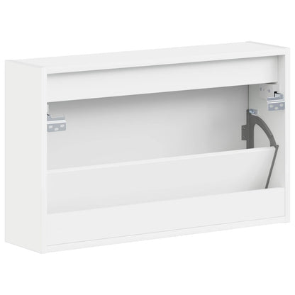 vidaXL Wall-Mounted Shoe Cabinet ARNHEM 71 x 17 x 43 cm White 6