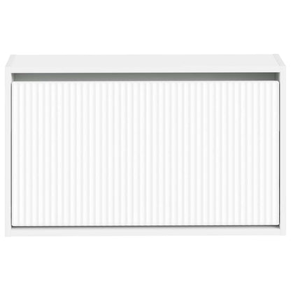 vidaXL Wall-Mounted Shoe Cabinet ARNHEM 71 x 17 x 43 cm White 4