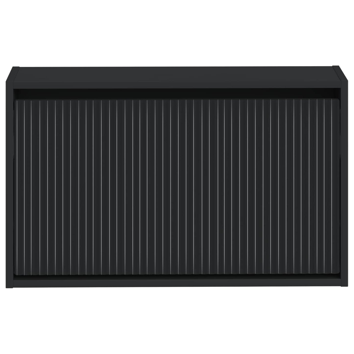 vidaXL Wall-Mounted Shoe Cabinet ARNHEM 71 x 17 x 43 cm Black 4