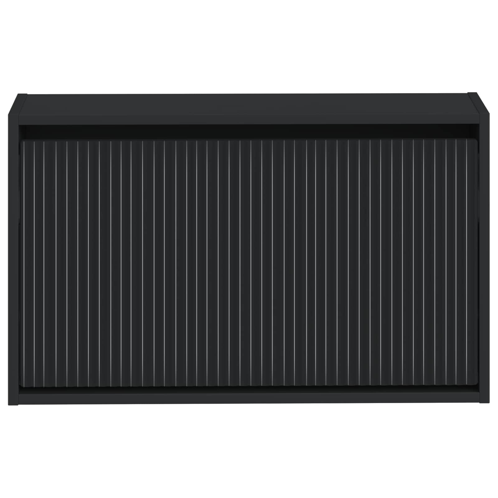 vidaXL Wall-Mounted Shoe Cabinet ARNHEM 71 x 17 x 43 cm Black 4