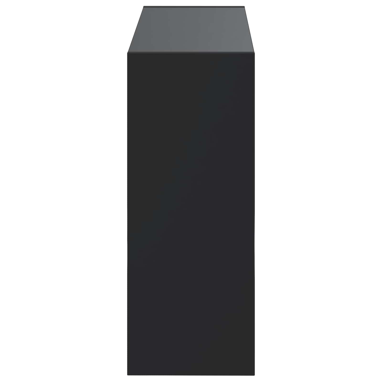 vidaXL Wall-Mounted Shoe Cabinet ARNHEM 71 x 17 x 43 cm Black 5