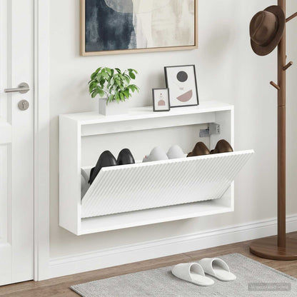 vidaXL Wall-Mounted Shoe Cabinet ARNHEM 71 x 17 x 43 cm 1