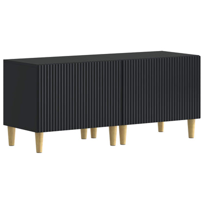 vidaXL TV Cabinet Black Engineered Wood 2