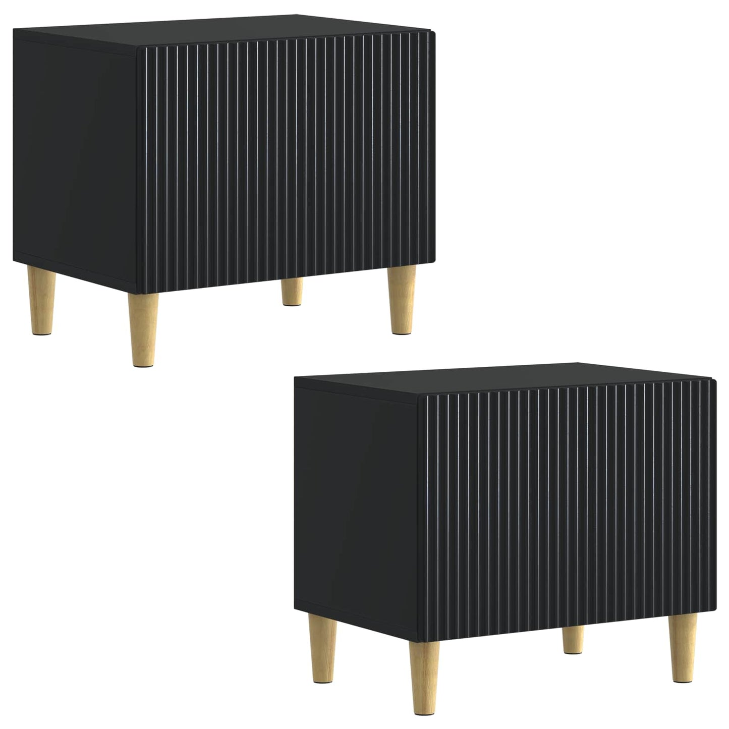 vidaXL TV Cabinet Black Engineered Wood 4
