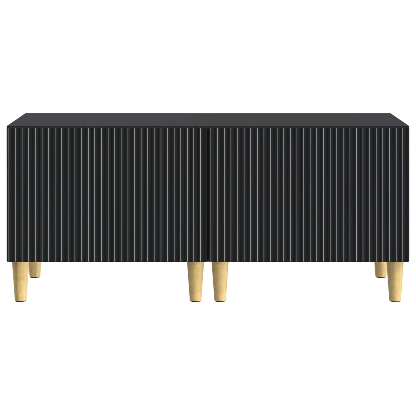 vidaXL TV Cabinet Black Engineered Wood 5